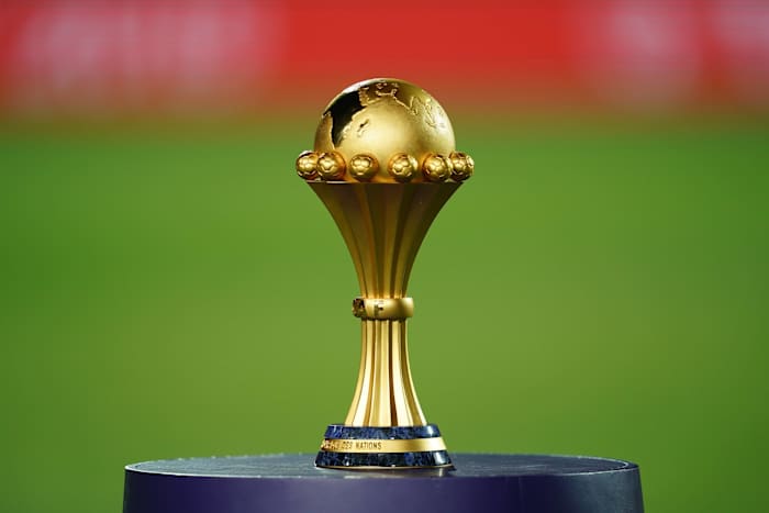 The Africa Cup of Nations trophy pictured ahead of the 2019 final
